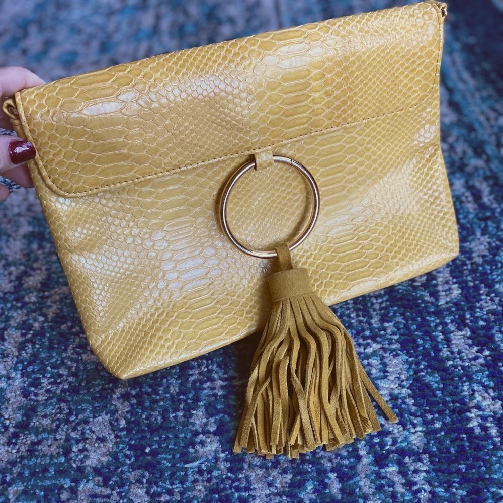 Snakeskin Clutch